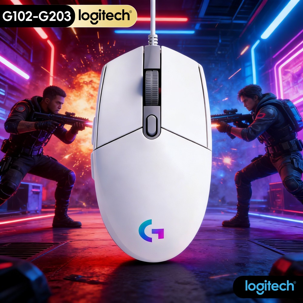 Logitech Mouse G203 - Mouse Logitech G203 Prodigy Originale G102,