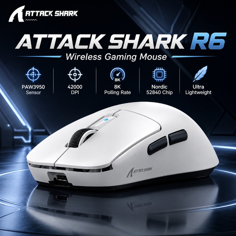Pc Gaming Gta 6 - Mouse da Gaming Wireless Ergonomico ATTACK