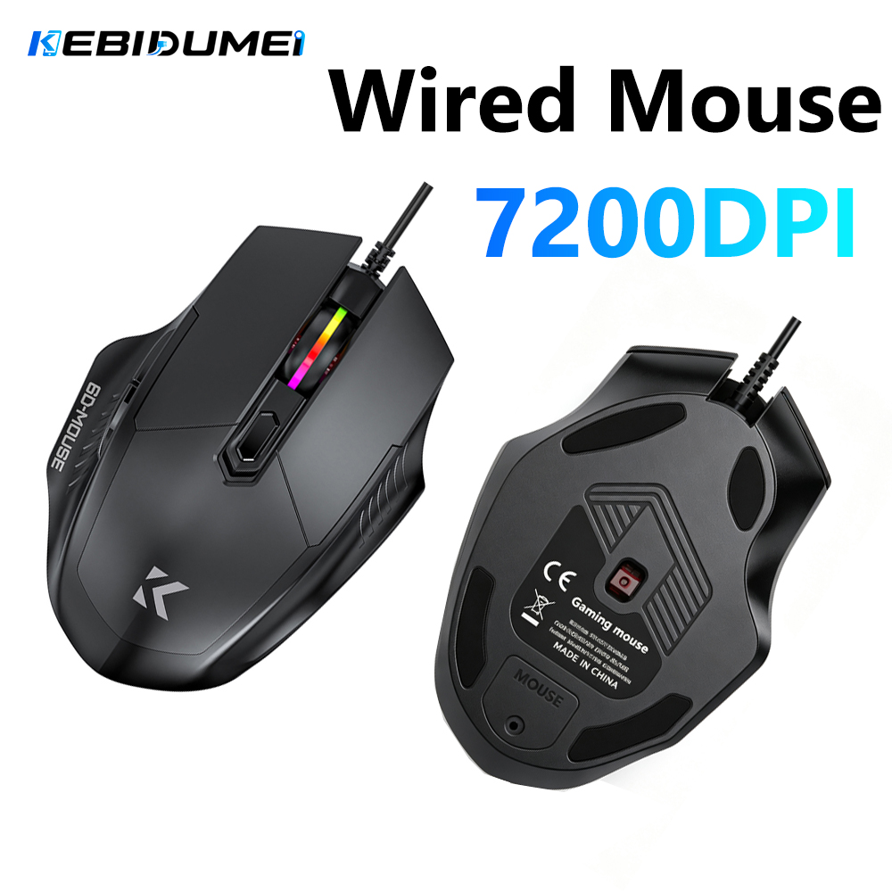 Pc Gaming Gta 6 - KEBIDUMEI Mouse cablato 7200DPI 6 pulsanti