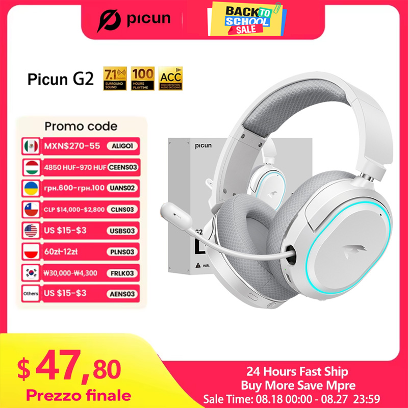 Pc Gaming Gigabyte - Picun G2 2.4GHz Bluetooth Cuffie da