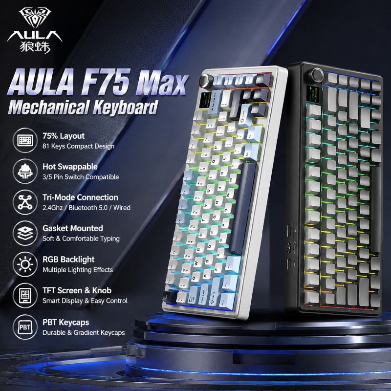 Pc Gaming Keyboards - Tastiera Meccanica AULA F75 Max, Layout