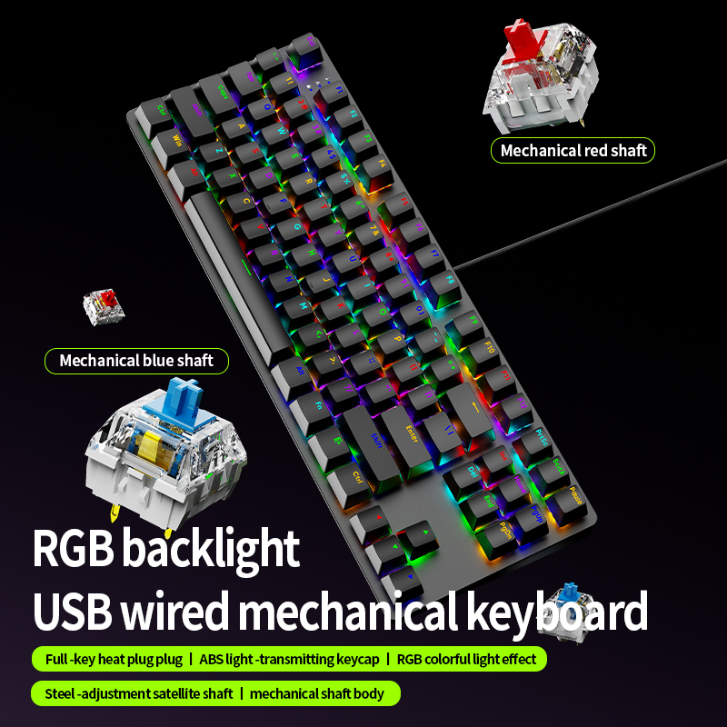 Anti-Ghosting Keyboard - Tastiera Meccanica da Gaming AK87 Hot