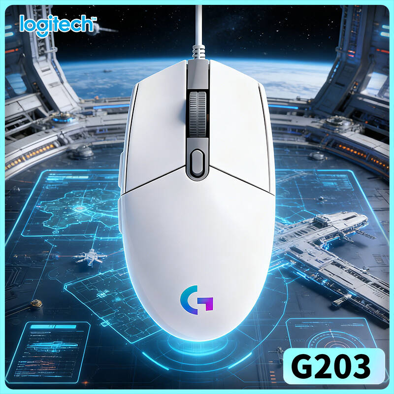 Logitech Mouse G203 - Mouse Cablato Logitech G203 per Gaming,