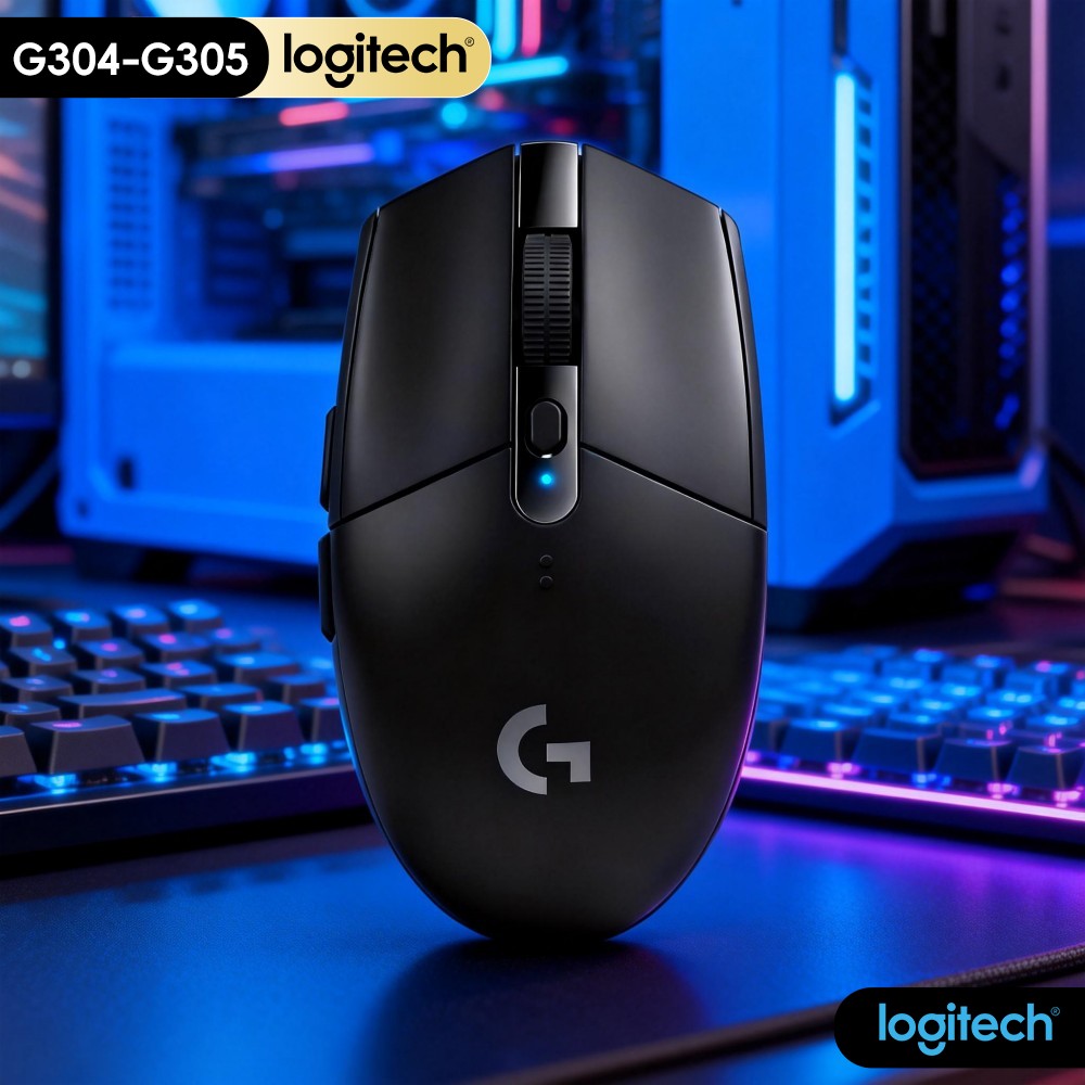 Logitech Mouse G203 - Mouse Wireless Logitech G304 con Tecnologia