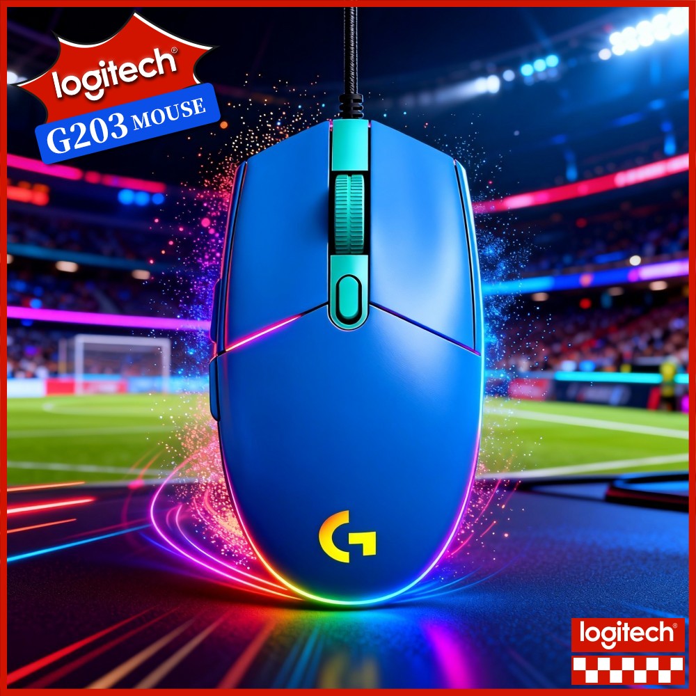 Logitech Mouse G203 - Mouse da Gaming Cablato Logitech G203