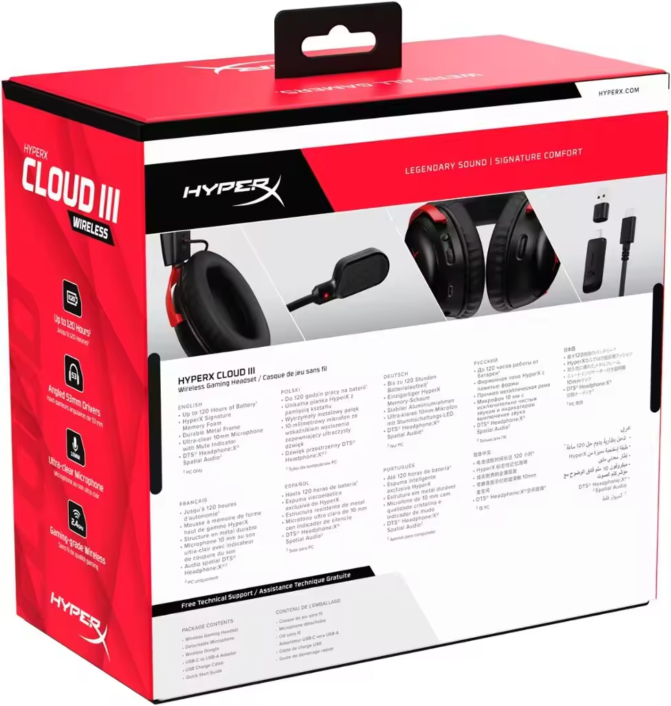 Pc Gaming Earphones - Cuffie da gioco wireless HyperX Cloud