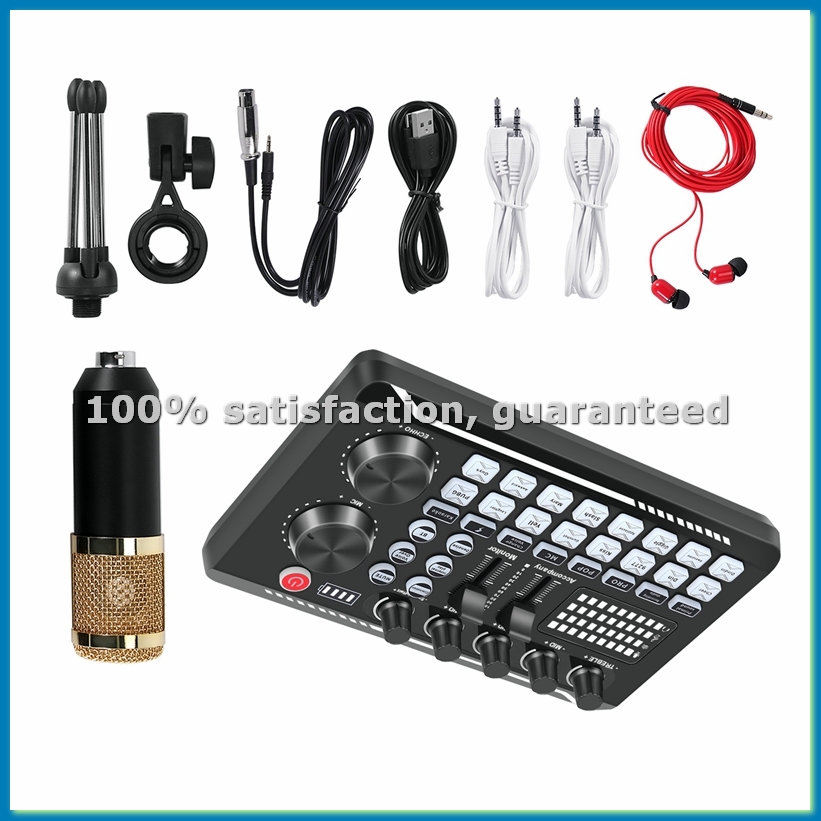 Pc Gaming Kit - Kit Scheda Audio F998, Kit Microfono