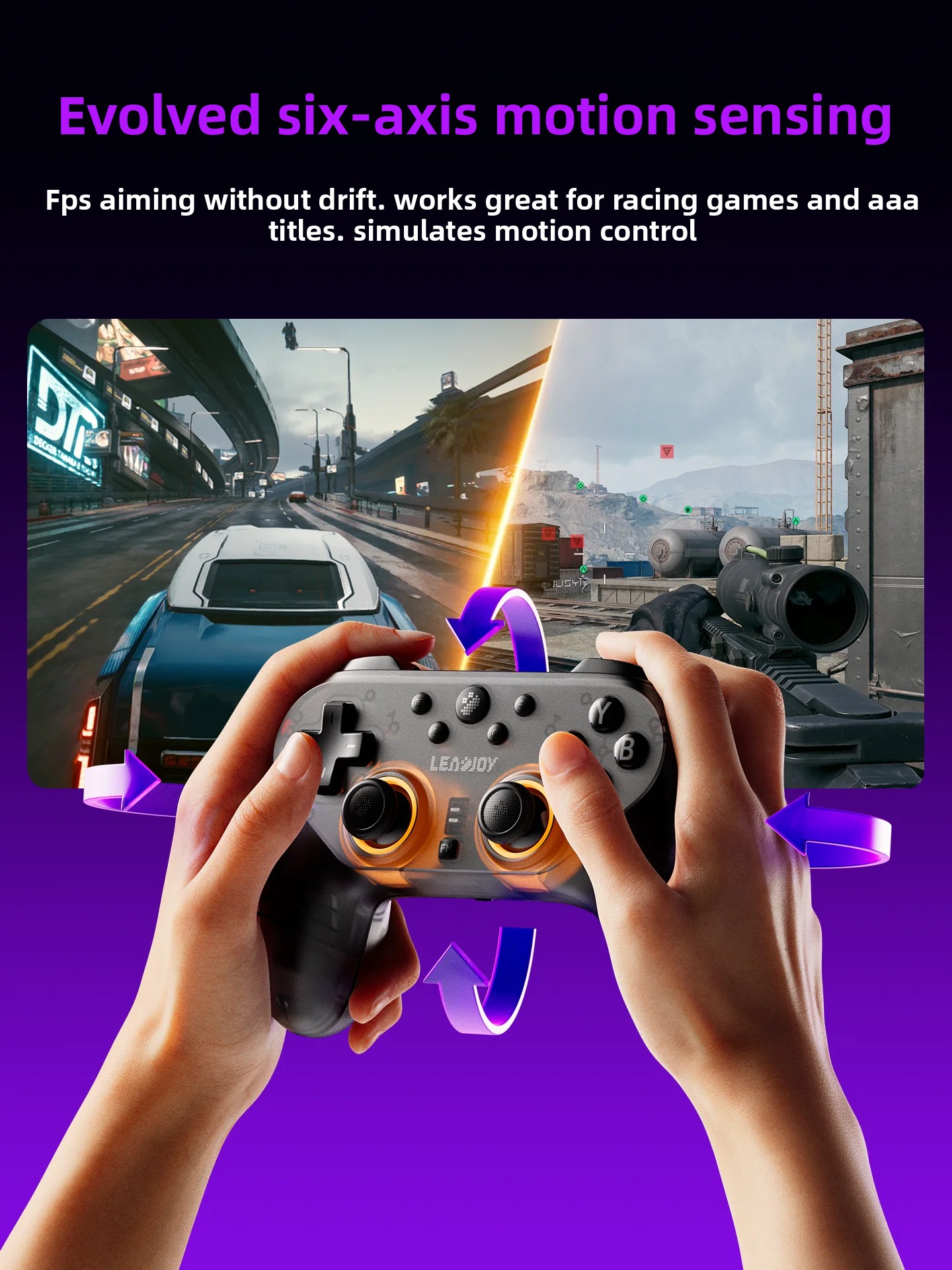 Pc Gaming Ps5 - Controller di Gioco Wireless LeadJoy Saber