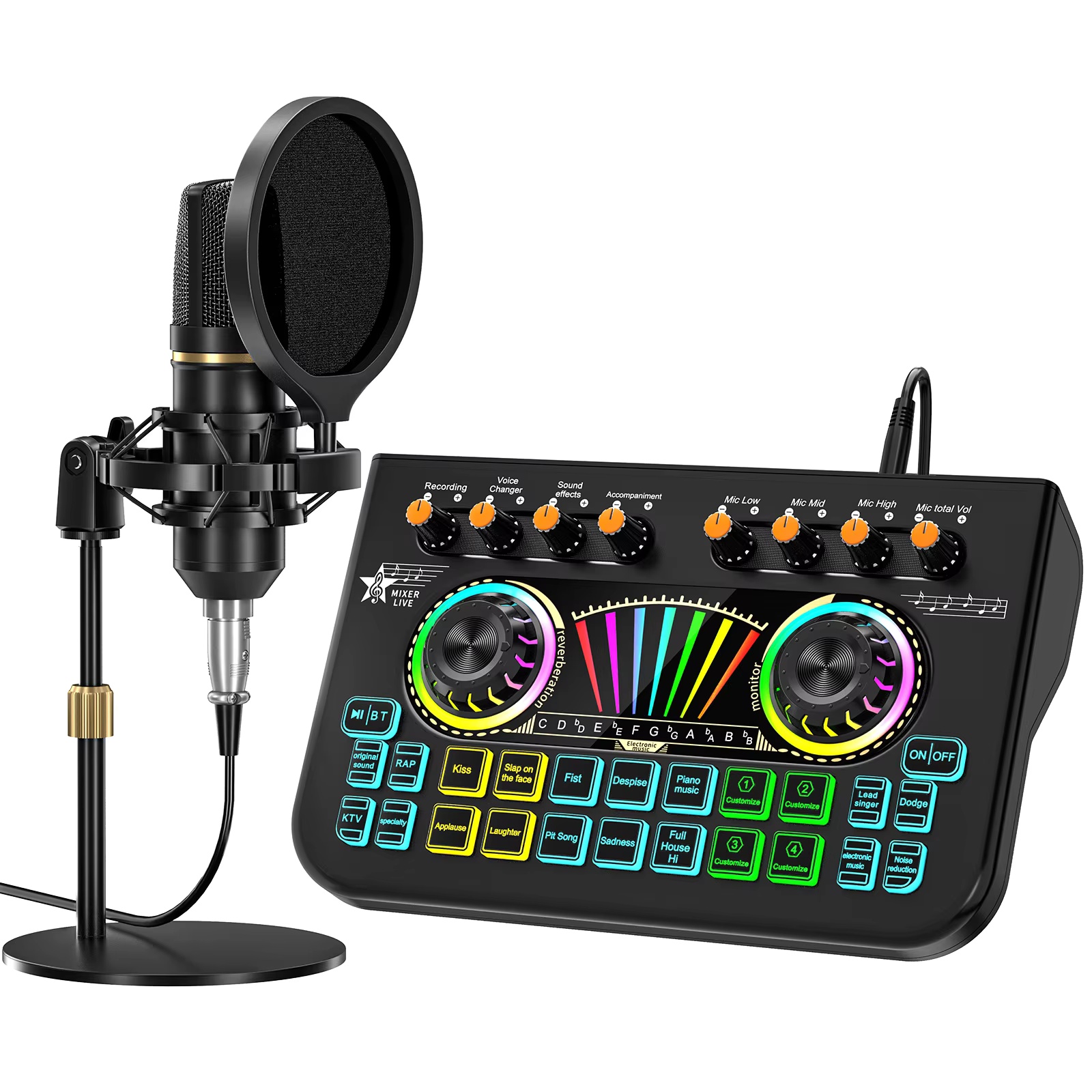 Pc Gaming Kit - Kit Microfono per Podcast Tenlamp X3