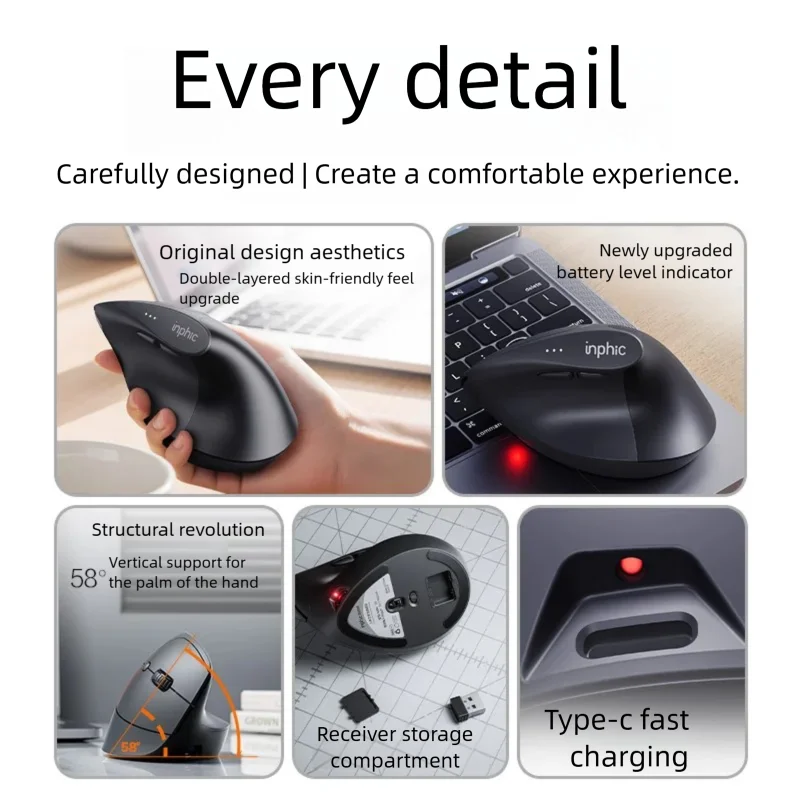 Mouse wireless verticale Inphi - Pc Gaming Gigabyte recensione e prezzo