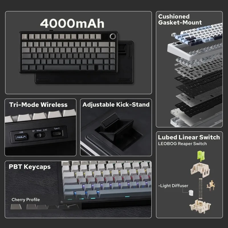 Tastiera Meccanica AULA F75 Ma - Pc Gaming Keyboards recensione e prezzo