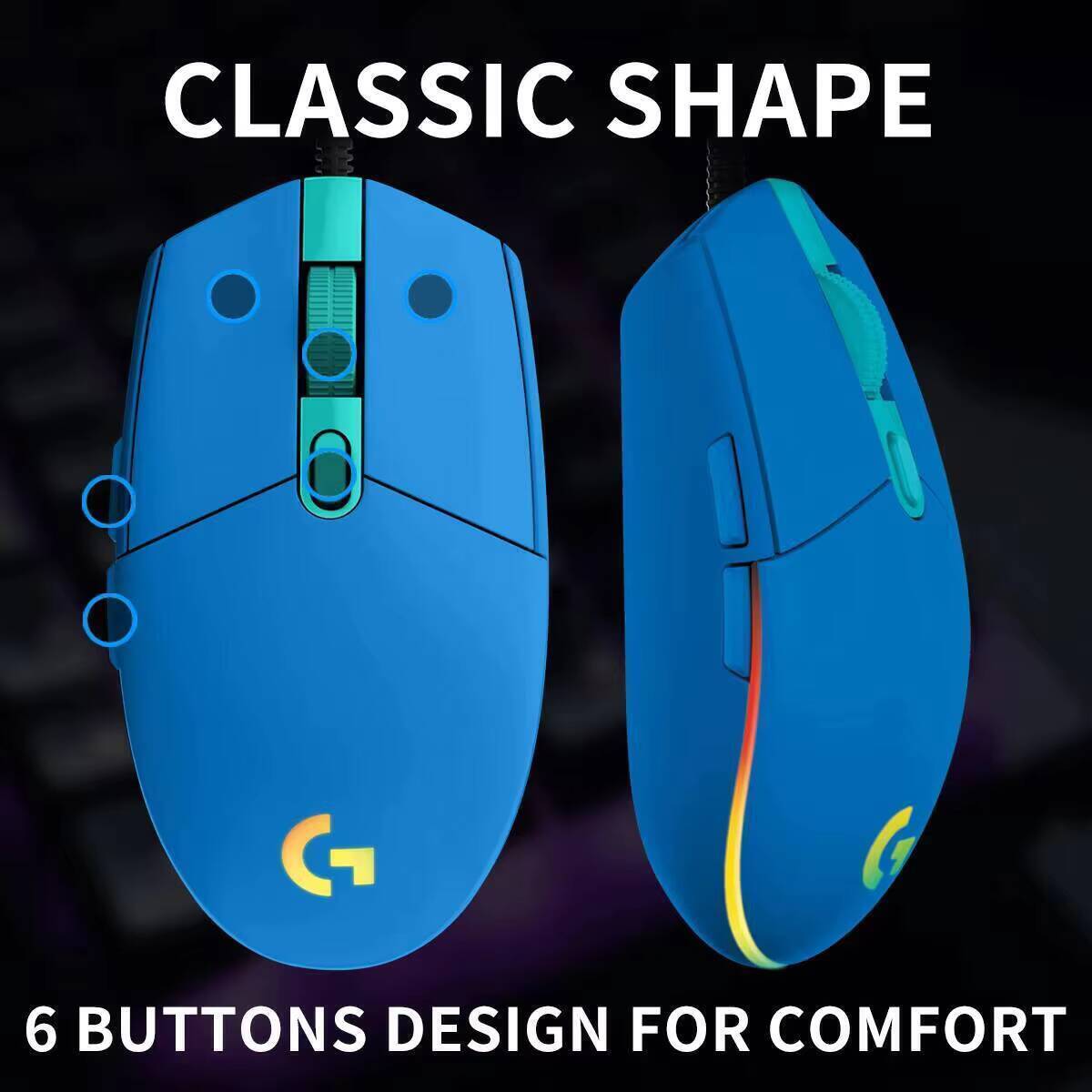 Mouse Cablato Logitech G203 pe - Logitech Mouse G203 recensione e prezzo